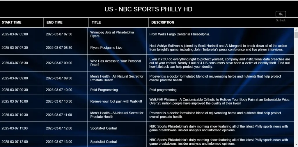 iptv with epg